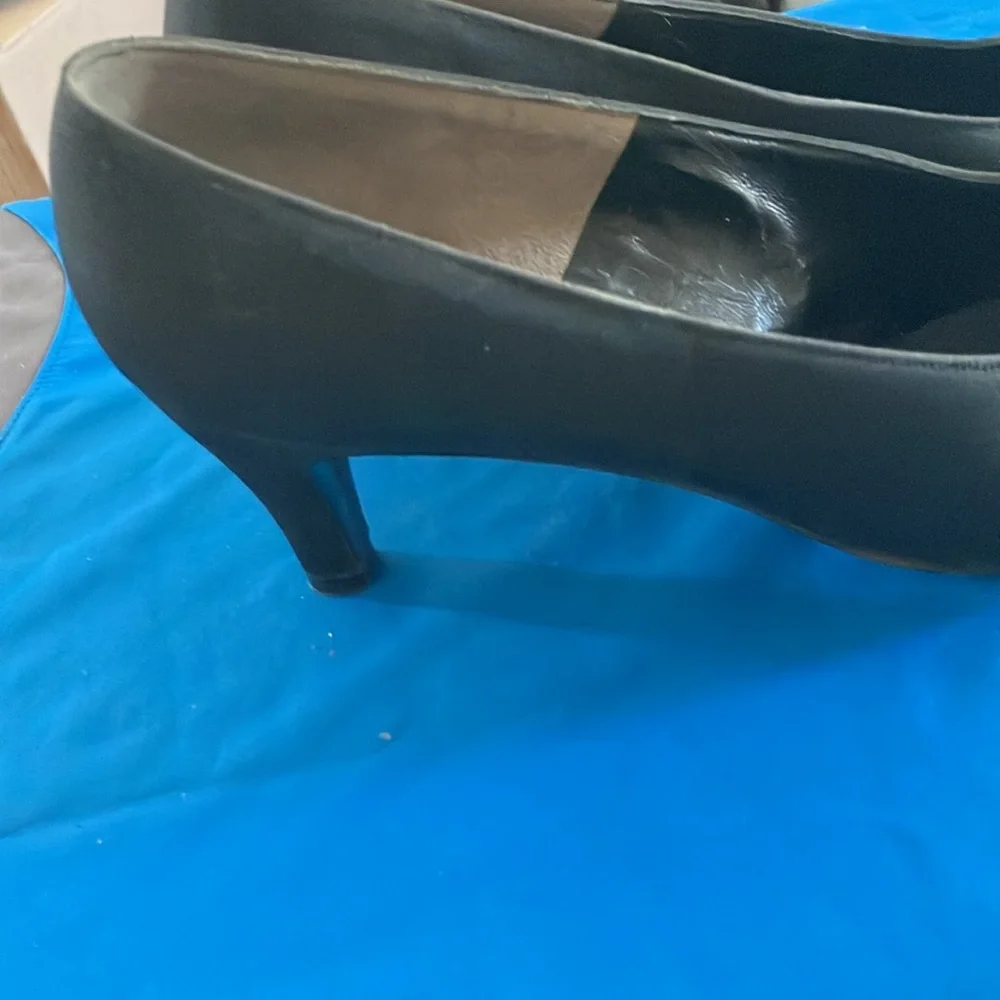 Black Women's Shoes peau de soie pumps 8 aa